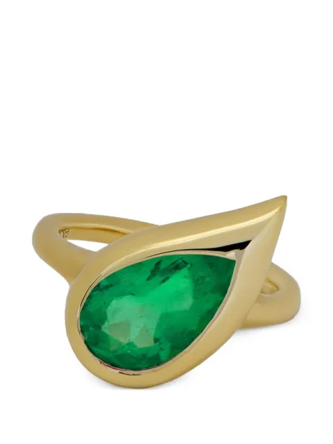 Jewels Aficionado Mika emerald pinky ring Gold JAR37EMYG217