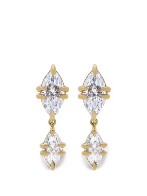 Jewels Aficionado Celestia diamond drop earrings Gold CELESTIASTUDPAIRYG