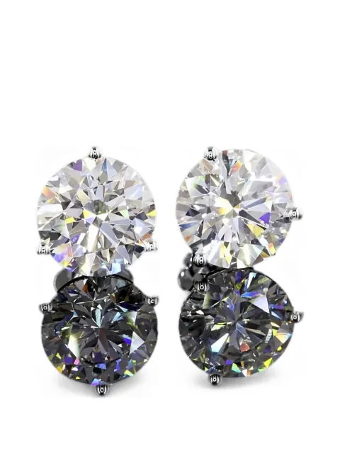 Jewels Aficionado diamond stud earrings Silver ER1111