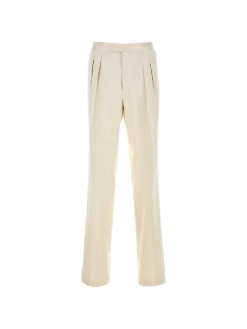 TOM FORD pleated-detail trousers Neutrals PLMD04S0179R