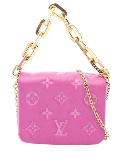 Louis Vuitton Pre-Owned 2021-2026 Monogram Embossed Coussin belt bag Purple WJ1UYW6VZJJ7PTRY