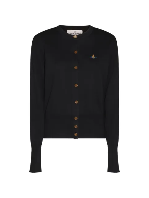 Vivienne Westwood Orb-embroidered cardigan Black 1803002PY001V