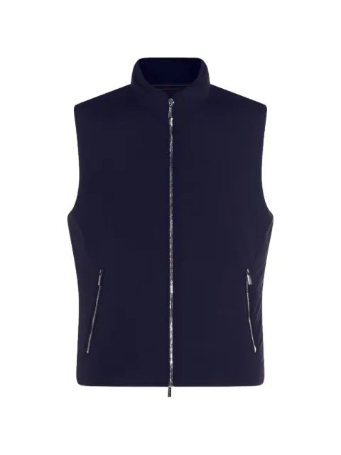 Moorer Uros-SKT padded zip-up gilet Blue MOUGI200315