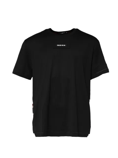 Dolce & Gabbana camouflage-print logo-patch T-shirt Black G8KJ9TFU7EQ