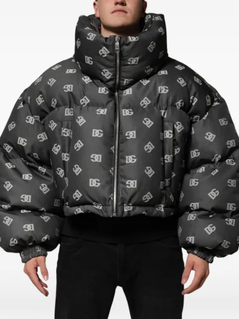 Dolce & Gabbana DG Monogram logo-print jacket Black G9YV8TFJSB7