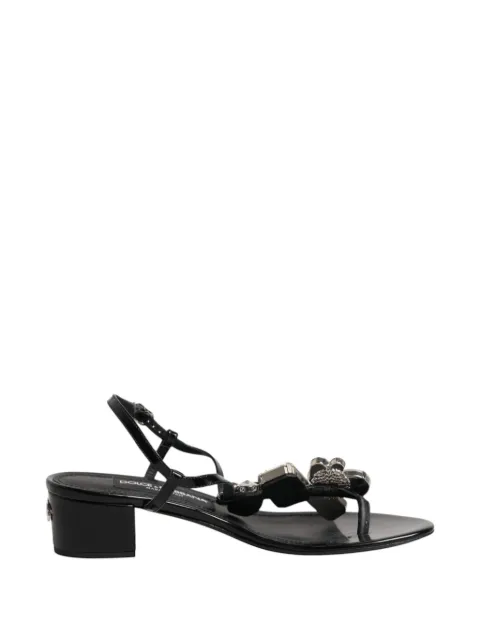 Dolce & Gabbana crystal-embellished ankle-strap sandals Black CR1175A1471