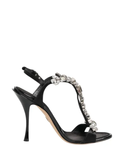 Dolce & Gabbana Keira crystal-embellished sandals Black CR0755