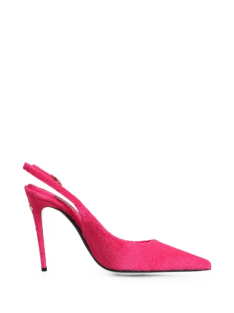 Dolce & Gabbana terry-effect slingback pumps Pink CG0894A1037