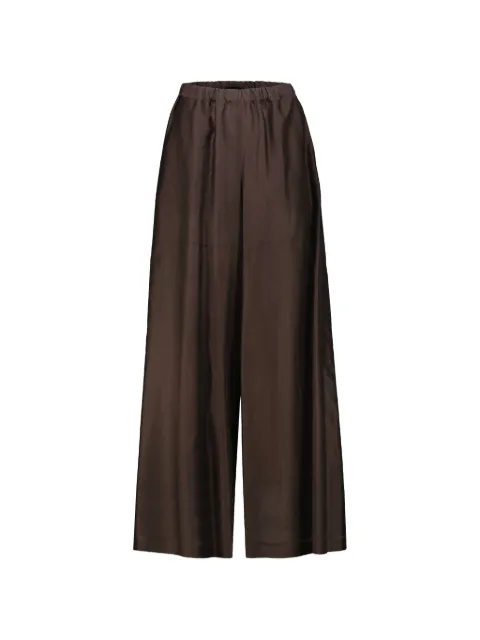 DRHOPE sheer wide-leg trousers Brown 314880