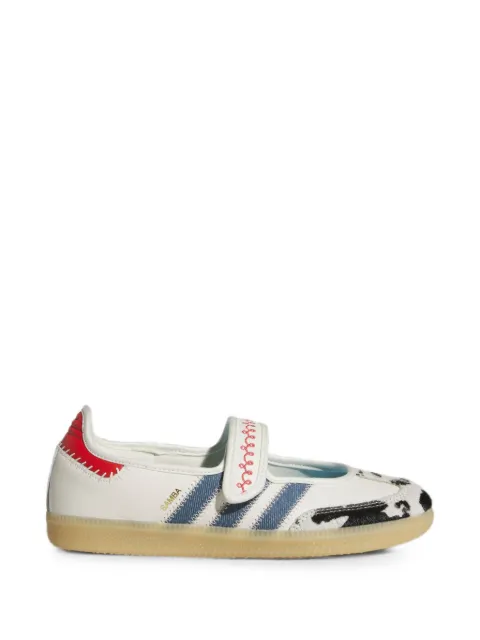 adidas x Toy Story Samba Jane cow-print ballet flats White LA1428