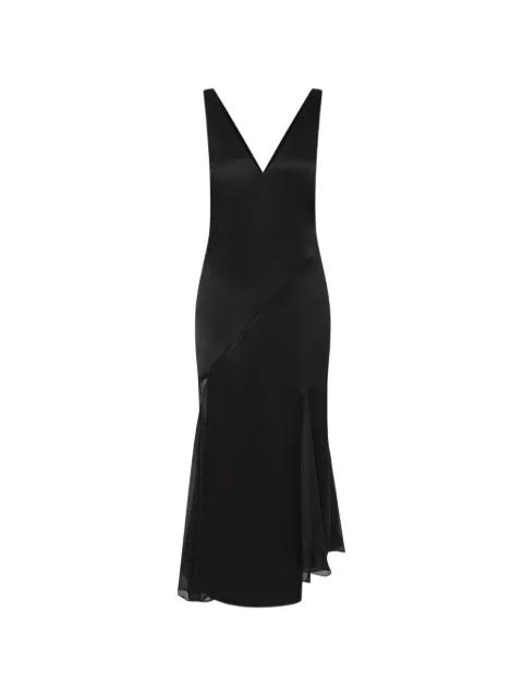 SIR. Ingrid V-neck midi dress Black SIR2261046