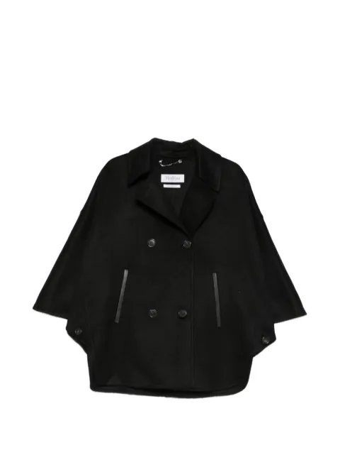 Max Mara double-breasted cape coat Black 2624736111600