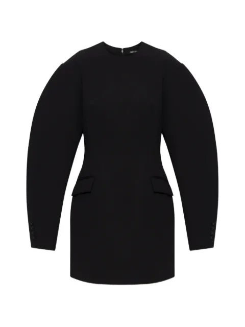 ROTATE BIRGER CHRISTENSEN sculptural-sleeve flap-pocket mini dress Black 1161620