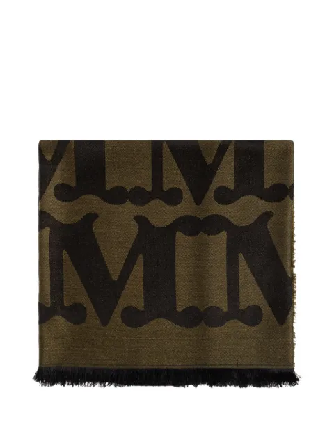 Max Mara frayed scarf Green MXAEDRO262