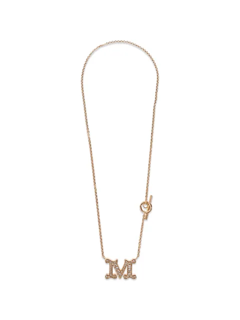 Max Mara Stilla crystal-embellished necklace Pink MXASTILLA2624756101