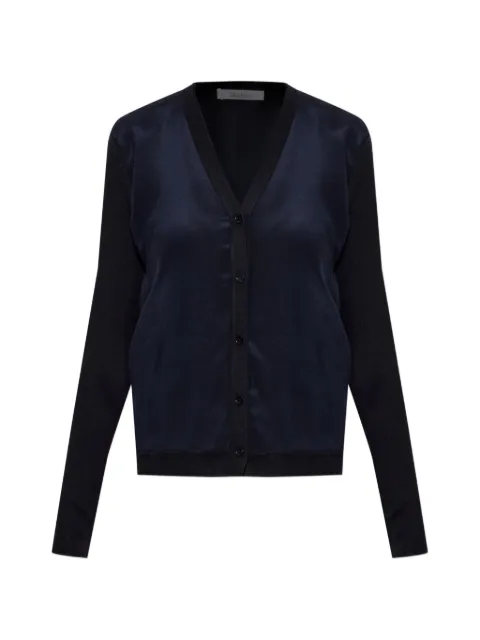 Max Mara Ninfee silk-blend cardigan Blue MXMNINFEE2621346031