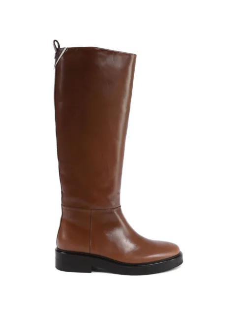 Tommy Hilfiger round-toe knee-high boots Brown FW0FW07488