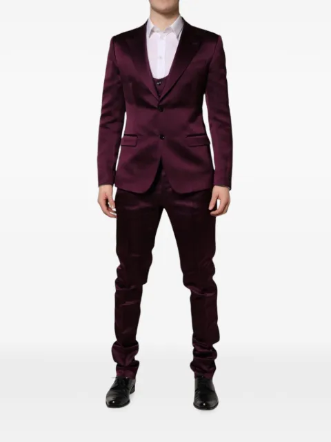 Dolce & Gabbana single-breasted suit Purple G1KSMTFU1CK