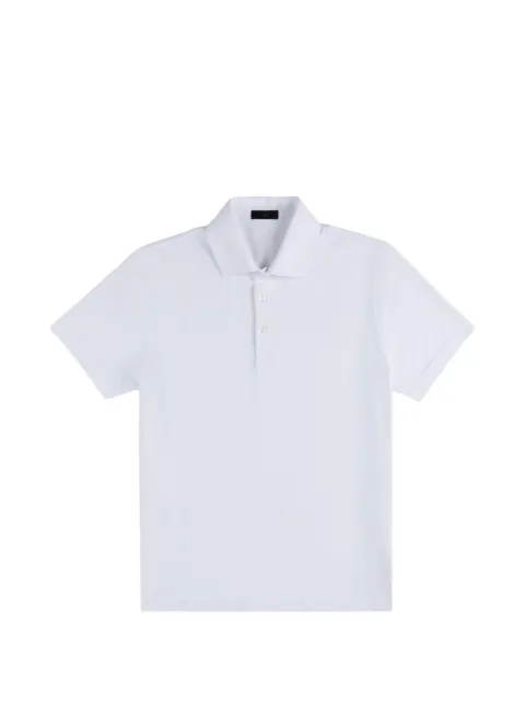 Fay embroidered jersey polo shirt White NPMB252143TUY1