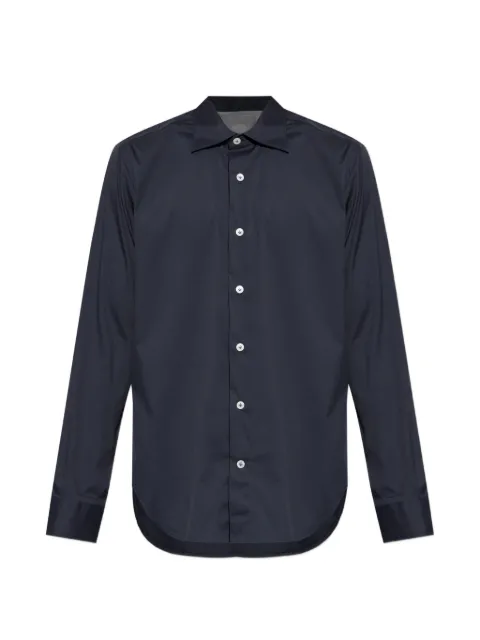 Eleventy long-sleeve classic shirt Blue N75CAMK01TES0M136