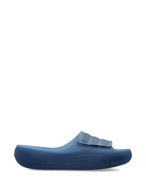 adidas Adislide three-stripe slides Blue JR4750