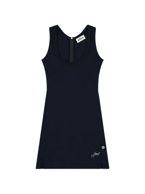 AREA logo-embroidered mini dress Black SP26AWDR0224FA01