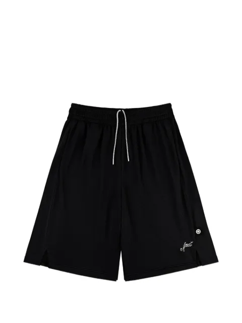 AREA logo-embroidered knee-length shorts Black SP26AWSO0039FA01