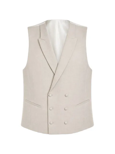 ETIEM TEXTIL S.L. double-breasted peak-lapel waistcoat Neutrals 0217756303