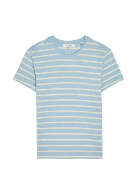 FRAME striped linen T-shirt Blue WE26JTE012