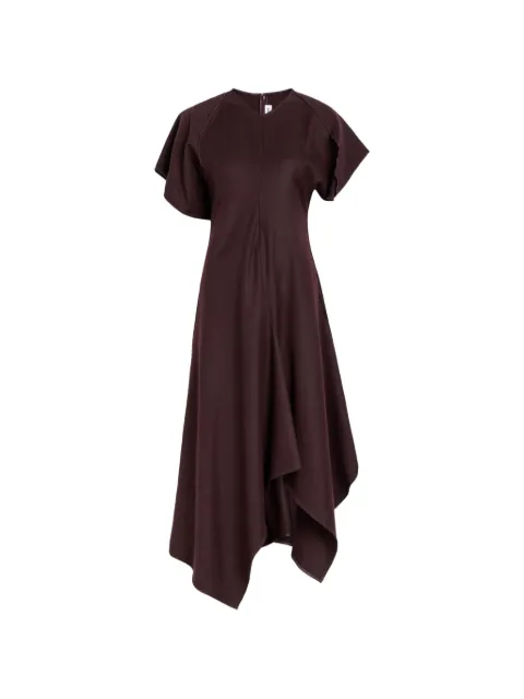 Victoria Beckham panelled asymmetric dress Red 1326WDR007460A