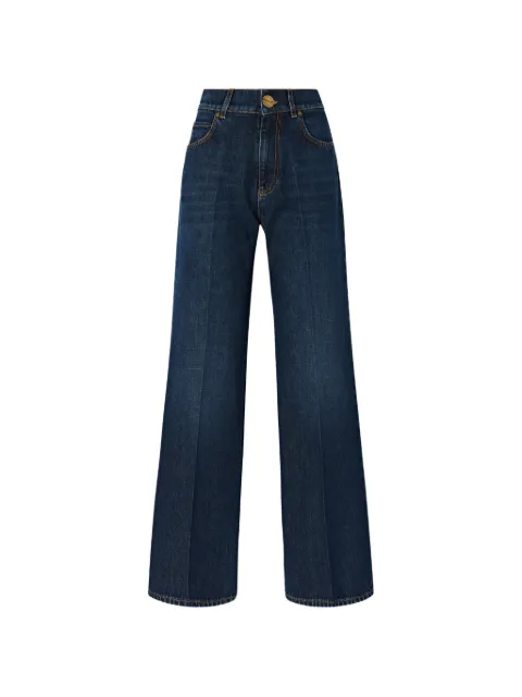 PINKO Wanda pressed-crease wide-leg jeans Blue 101733A3HG