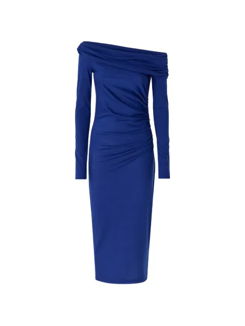 PINKO off-shoulder ruched dress Blue 107809A3NC