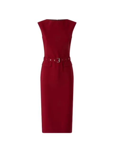 PINKO belted sleeveless dress Red 107265A3DA