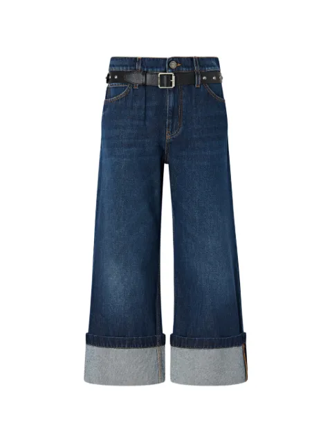 PINKO belted turn-up jeans Blue 107277A3HG