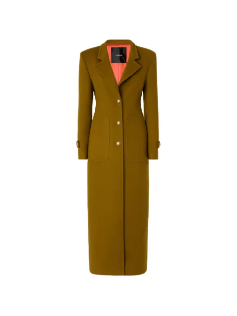 PINKO long coat in wool-blend cloth Green 107783A3O3