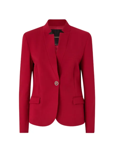 PINKO single-breasted stand-up collar blazer Red 105626A3DA