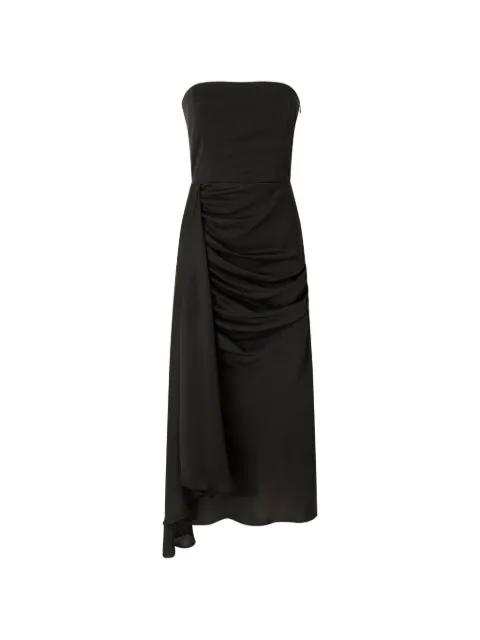 PINKO strapless draped-detail dress Black 107841A3OS