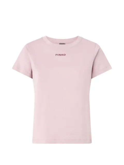 PINKO logo-print T-shirt Pink 100373A3HK