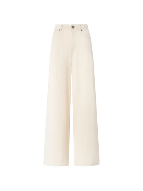 PINKO palazzo trousers in peachskin-feel twill Neutrals 107170A3F8