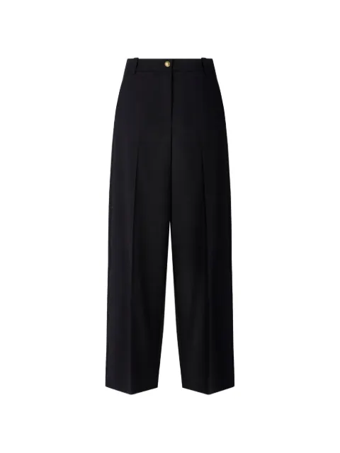PINKO pressed-crease wide-leg trousers Black 107712A3MS