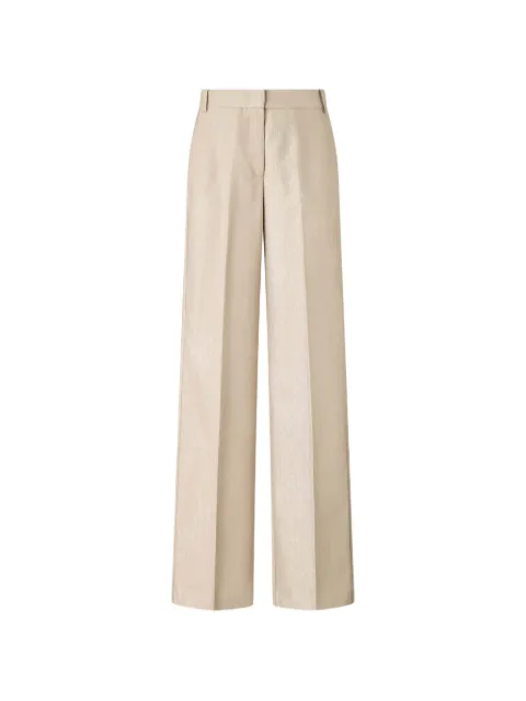 PINKO metallic pressed-crease trousers Neutrals 107422A3G4