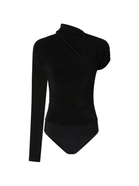 PINKO bodysuit with asymmetric sleeves Black 107527A2GS