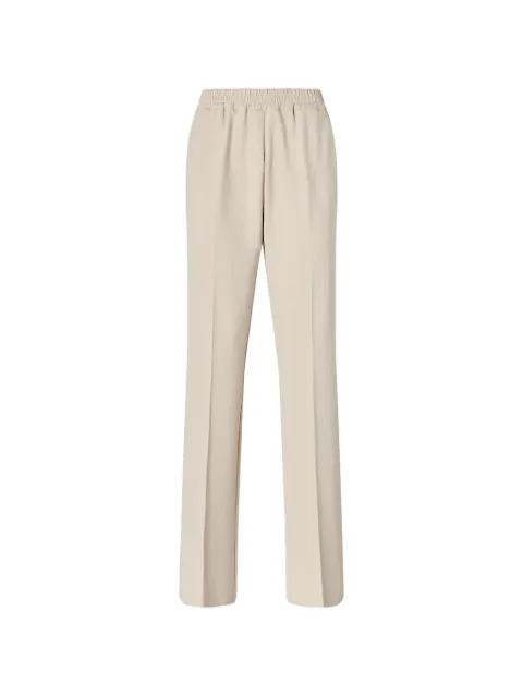 PINKO elasticated-waist pressed-crease trousers Neutrals 107213A3AH