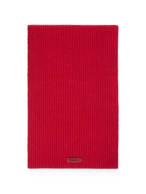 PINKO ribbed-knit scarf Red 105996A3EI