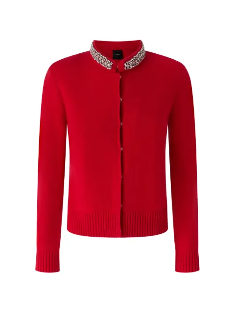 PINKO embellished-collar cardigan Red 107275A3GI