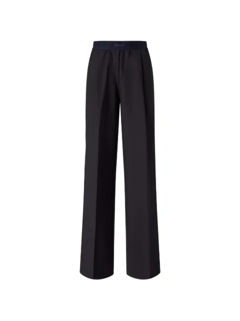PINKO stretch wool-blend palazzo trousers Grey 107560A3IF