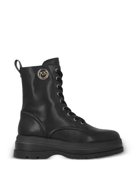 PINKO Love Birds lace-up boots Black SD0689P001