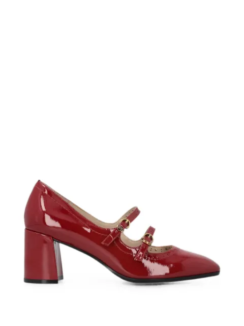 PINKO patent-finish double-strap pumps Red SD0687P050