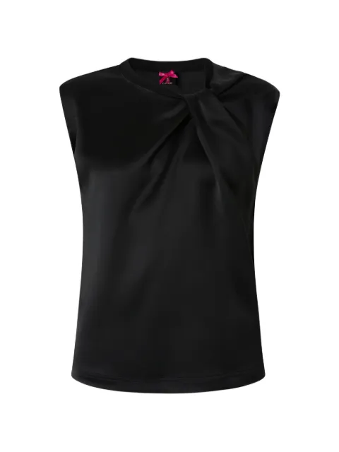 PINKO sleeveless satin blouse Black 107539A3GB