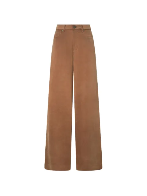 PINKO logo-embroidered trousers Brown 107170A3F8